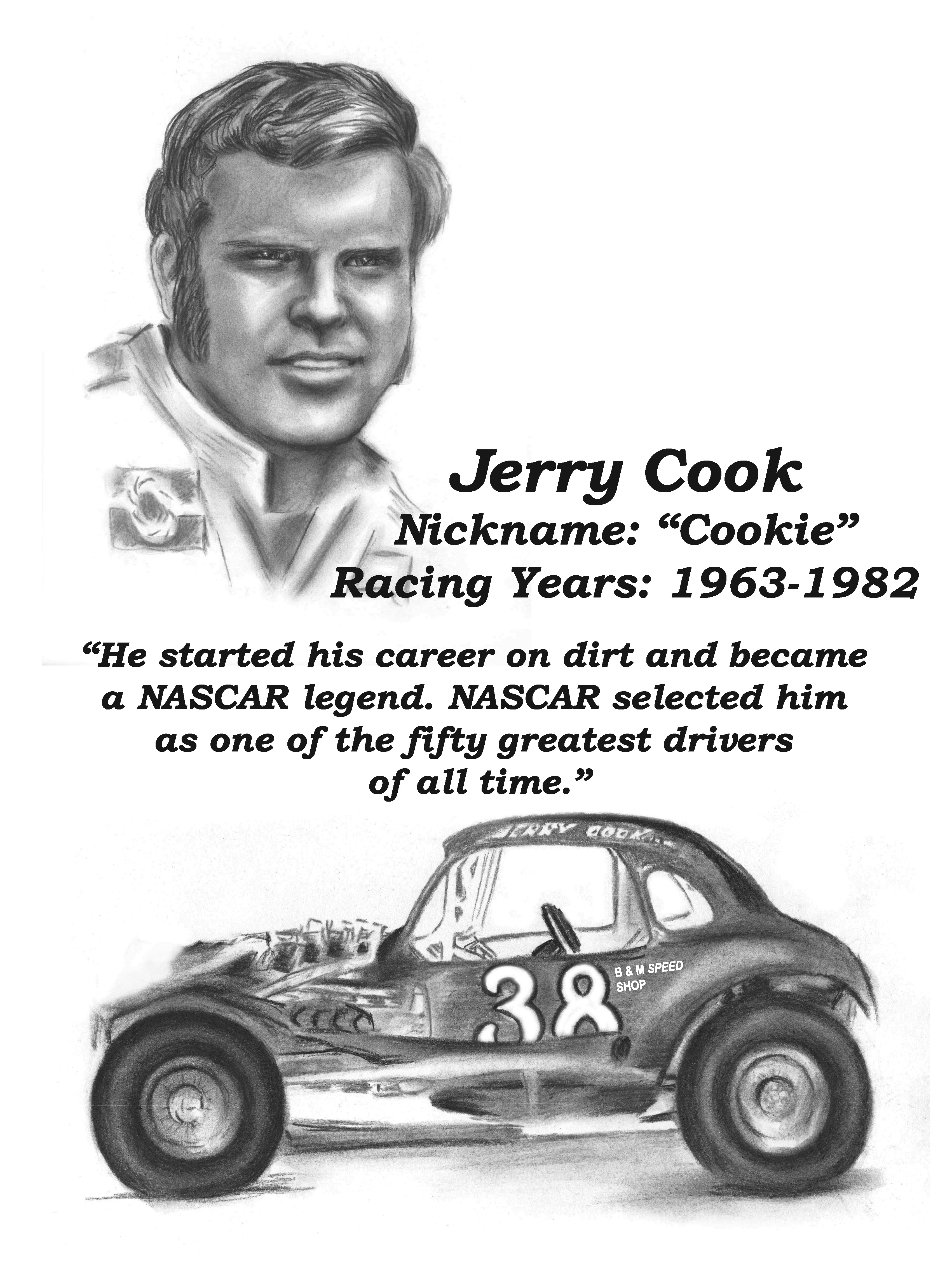 Jerry Cook Dirt hall of Fame